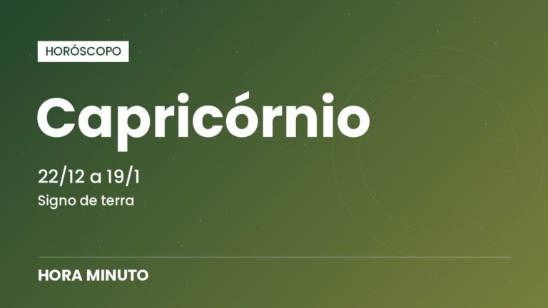 Horóscopo de hoje para Capricórnio — segunda-feira, 19 de outubro