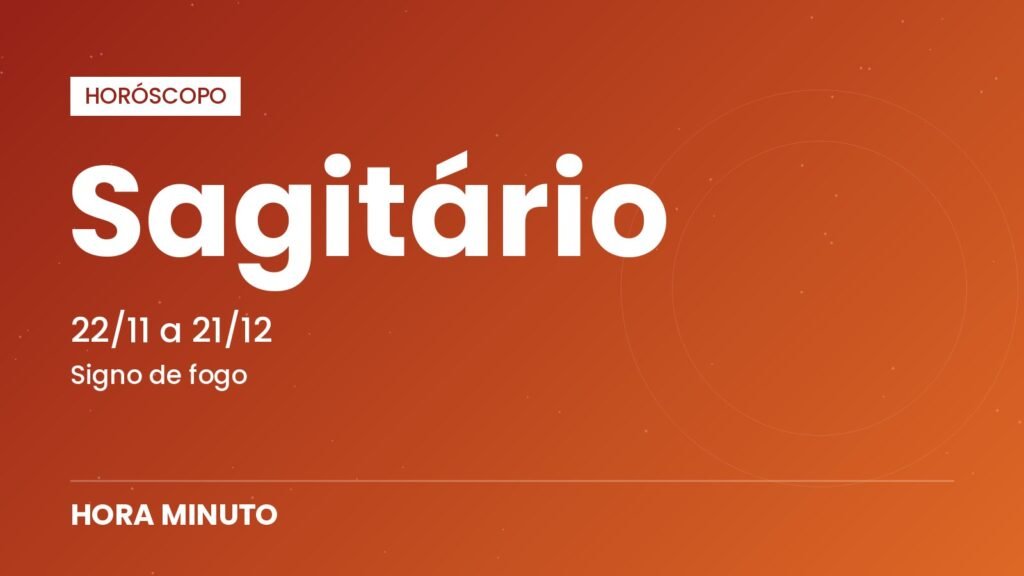 Horóscopo de hoje para Sagitário — segunda-feira, 19 de outubro