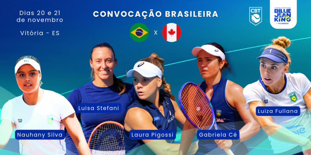 Seleção feminina de tênis é convocada para a Billie Jean King Cup